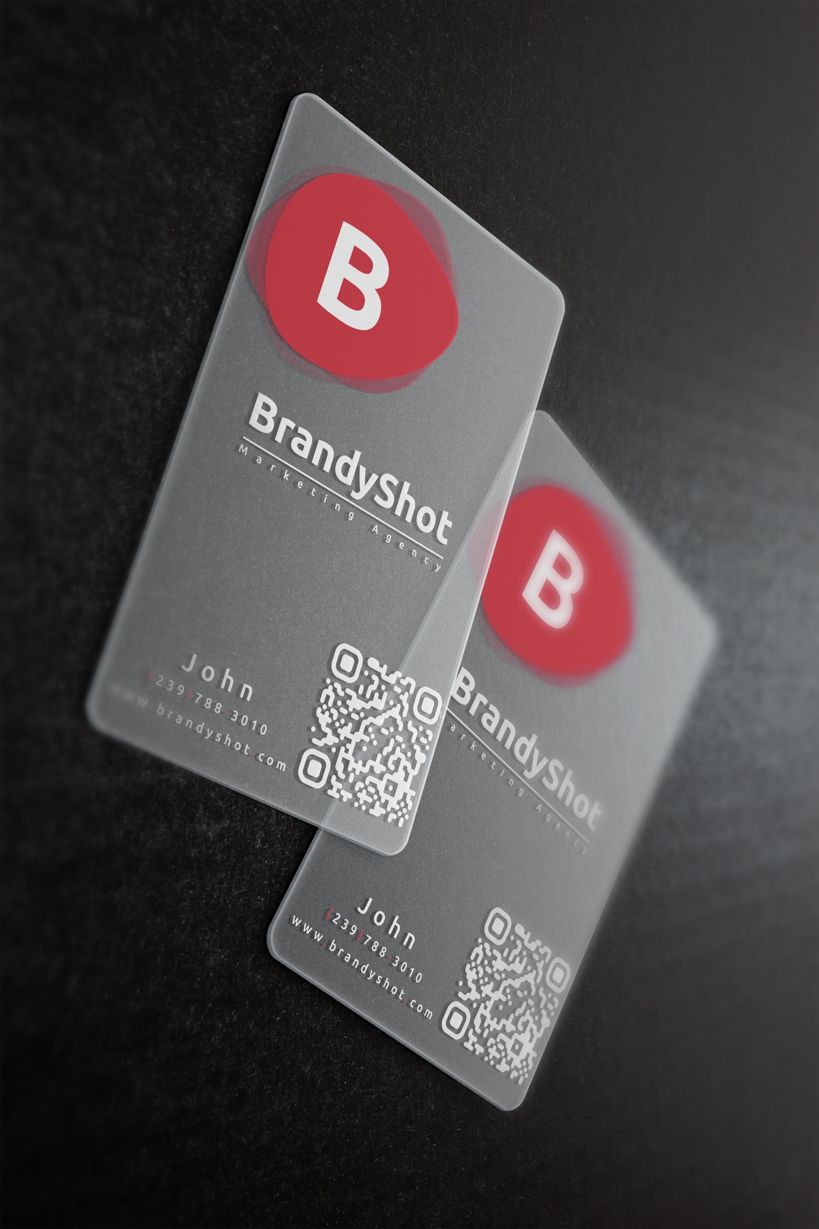 BrandyShot branded business cards