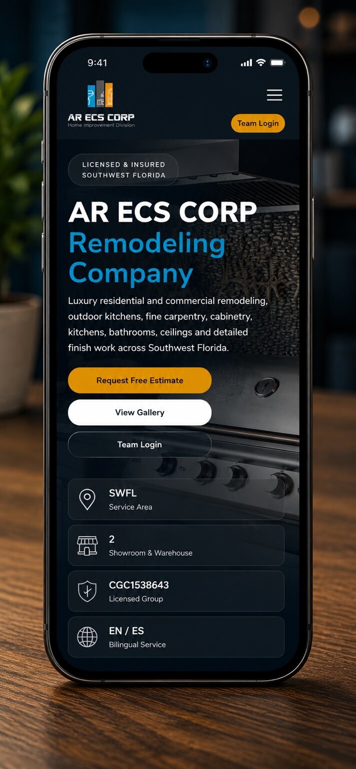 AR ECS mobile site